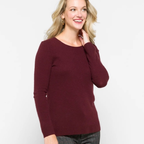 41 Hawthorn Sweaters - 41 Hawthorn Rella 100% Cashmere Crewneck Pullover Womens Purple Medium